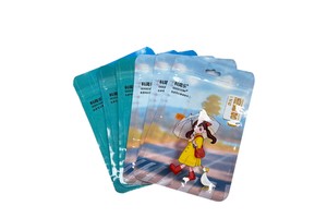 Custom logo Design Printing Mylar Plastic Packaging Accessories with Zipper