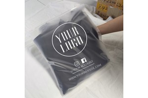 Frosted Matte Custom Printed Logo Slider Ziplock Zipper Bags Plastic Bag for Clothes Packaging