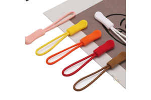 Fashionable Plastic Zipper Cord Pulls - Nickel-Free, Embossed, Non-Locking Zipper Sliders for Clothing Accessories
