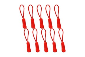 Replacement Zipper Pulls Red Zipper Pull Cord Extender for Backpacks Jackets Luggage Purses Handbags