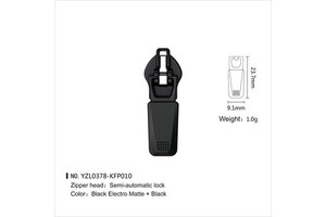 Custom Logo Zinc Alloy Zipper Slider Semi-Lock Nylon Material Supply Customers