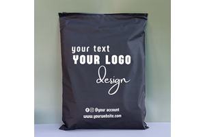 Custom Printing Biodegradable Black Plastic Zipper Bag Clothing Garment Bags Hoodies T-shirt Packaging Ziplock Pouch