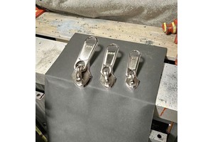 High Quality SBS5 # Nylon Zipper Slider Lockless Long Pieces Electroplating Silver Zipper Head Pull Factory Wholesale Accessories