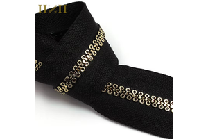 HVV Special Long Chain Plastic Zipper Jacket Silver & Gold Teeth Open-End Type