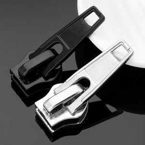 Factory Price Custom Made Auto Lock Metal Zipper Slider Puller Rectangle Zipper Pulls 3# 5# for Trousers