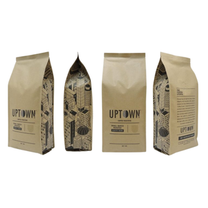Custom Paper Flat Bottom Coffee Bags | Food-Grade, Eco-Friendly, Printed Design | Custom Size | Trung Kien Vietnam Factory