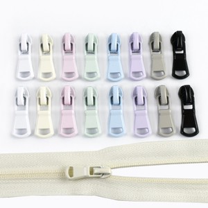 For XP135 3# Colorful DIY Garment Luggage Zipper Accessories Bag Zip Puller Durable Head Zinc Alloy Eco-Friendly Metal