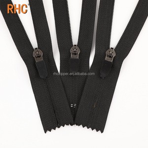 RHC Factory's Invisibility 5# Nylon Zipper Reversing Teeth Hidden Plastic Teeth Close End for Backpack Clothes Coil Bag Zipper