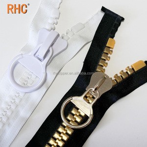 Factory Wholesale No 20 Large Plastic Zipper the Biggest Teeth Plastic Zipper Resin Giant Plastic Zipper for Big Backpack