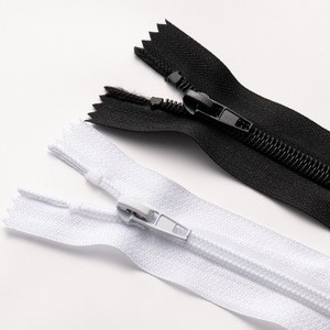 Wholesale #5 Short Zipper White Nylon Zipper Quality Close End Nylon Zipper for Bag