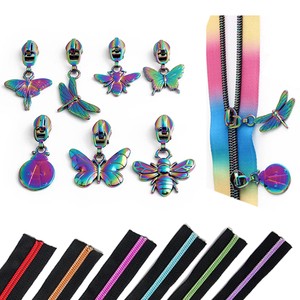 Nolvo World Wholesale Custom 5# Nylon Zipper Pull Custom for Bags Shoes Clothing Textiles Pet Supplies