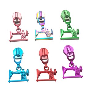 Custom Engraved Logo Metal Brand Zipper Pull Charms Colorful Bag Metal Zipper Slider Puller for Handbag Garment