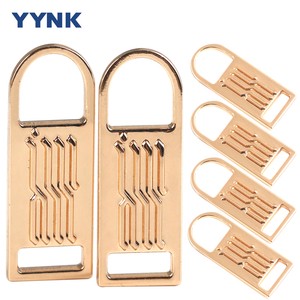 Professional Metal Button Factory Custom Logo Zinc Alloy Zipper Pullers With Slider For Bag Cloth Jeans Shoes Pants DIY Garment
