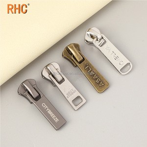 High-Quality Custom Engraved Metal Zipper Sliders Durable and Elegant for Luxury Jackets and Bags