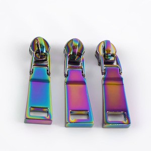 Deepeel ZT149 5# Nylon Zipper Accessories Jacket Pocket Rainbow Nylon Zipper Puller Slider