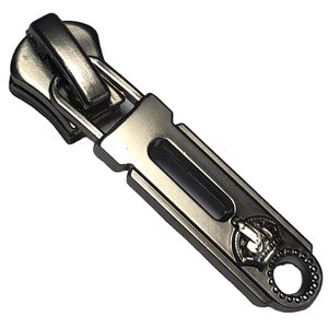 Hengda Zipper #5 3# Bag Invisible Custom Logo Design Gold Rubber Pulls 5 Sliders Pull Runner Head & Sliders Zipper Puller