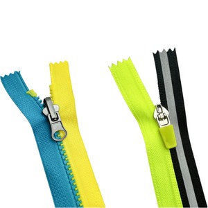 Wholesale 5# Nylon or Resin Separating Two Tone Eco Friendly Zipper for Garment Front Placket