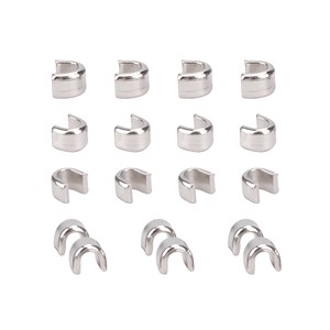 3# 4# 5# Zipper Repair Accessories Zipper Slip Front Code Stainless Steel Aluminum U Style Zipper Stopper