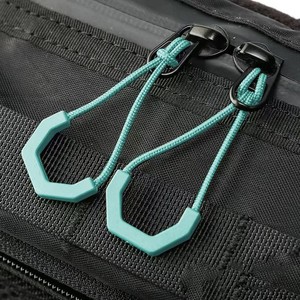 Customizable Orange Hexagon TPU Plastic Zipper Puller Easy Grab Pull Tab for Tactical Backpacks Outdoor Bags Luggage Accessories