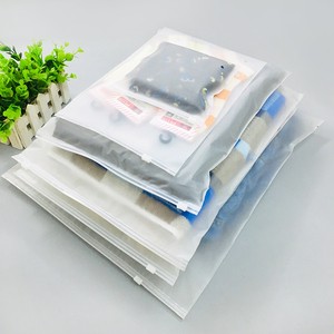 Custom Printed Self Sealing Shirt Clothes Zip Lock Clear Zip Lock Plastic Zipper Frosted Clothing Bags