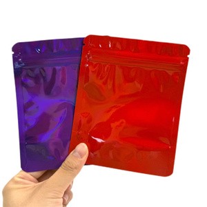 Mylar Bag Food Storage Bag 3.5 G Thickness Smell Proof Resealable Colored Stand up Aluminum Foil Zip Lock Packaging Bag