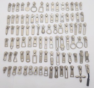 Manufacturer Zipper Head Spot No. 3 No. 5 No. 8 Pearl Bright Silver Metal Bottom Pull-up Head Zipper
