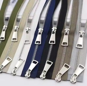 Younus High Quality 3# Two-Way Open-End Metal Zipper Double Sliders for Coat & Luggage Bags Direct Factory Sale