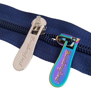 High Quality Plating Coloful Zipper Pulls Logo Custom Metal Zipper Puller for Handbag