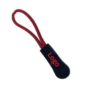 Fartory Price Pvc Zipper Puller Design Tpu Zipper Puller Rubber Zipper Puller with String for Bags Clothing