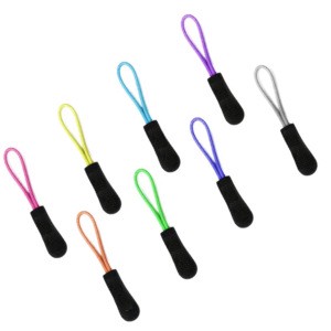 Hot Sale Colorful Soft Pvc Rubber Zipper Pull and High Quality Tpu Logo Zipper Puller Slider for Clothes