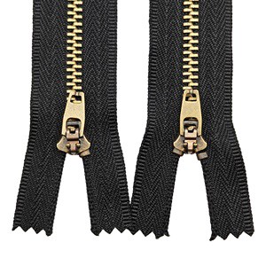 Direct Sale from Manufacturer Custom Brass Stainless Steel Metal Zipper YG Slider for Denim Jeans Shoes Bags-Sizes 3# and 5#