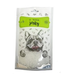 New Custom Printed Self-standing Aluminum Foil Bags for Dog Food with a Zipper Closure, Allowing the Internal Product to Be Seen