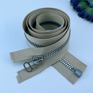 Super Quality Durable Resin Auto Lock Full Zip Garment Bags Zippers Various Color Teeth Plastic Slider Puller for Various Uses