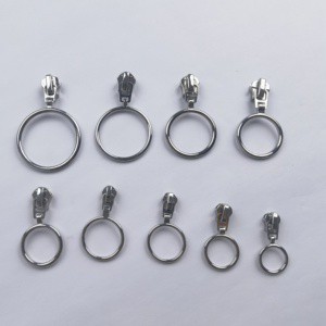 Factory Direct Good Price Ring Slider Zipper Puller Metal Zinc Alloy for Bags Garments Luggage Handbags Customizable Color