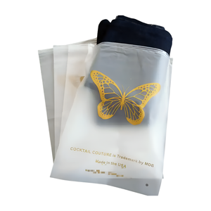 Zip Lock Bag Clothes Eco Friendly Recyclable Plastic Bags for Tshirt Wholesale Custom Printed Slider Zipper Bags for Garment