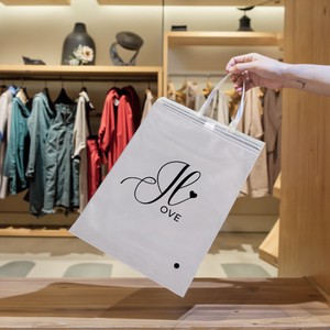 Wholesale Frosted Zipper Bag Reusable Slider Frosted Zip Lock Frosted Poly Bag with a Ziplock Closure