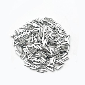 Primo Metal Zipper Accessories Spare Parts Rectangle Zinc Alloy Pin Box with Nickel Plating for Nylon Finished Zipper