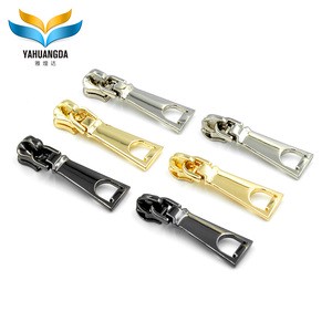 Factory OEM/ODM Wholesale Customized Metal Puller Metal Zipper Brass Slider Nylon Zipper Bag Special Bag Parts Accessories