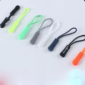 Customized Colorful Tpu Rubber Zipper Puller with Embossed logo and Pvc Plastic Zipper Sliders for Bags
