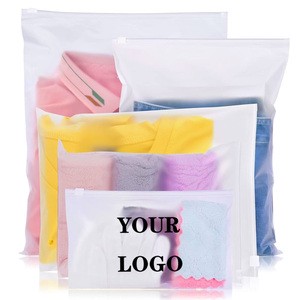 Custom Logo PE Polybags Zipper Bag Type Ziplock Pouch for Swimwear Clothes Tshirts for Garment Packaging