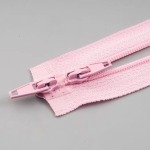 Wholesale 47cm Two Way Nylon Zipper 3# 5# 8# Size Custom Logo Heavy Duty Separating Zipper for Jacket Coat Durable