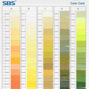China Nylon Zipper Color Card