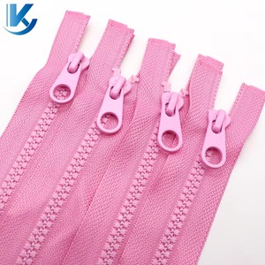 KOUYI Factory Wholesale #5 Resin Zipper Open End Plastic Zipper with Colorful Teeth for Jacket