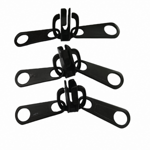 Customized Brand Color Heavy Duty No.10 Two Sided Zipper Slider Plastic Material