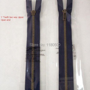 Various Heavy-Duty Metal Zipper with Rose Gold Teeth Custom Length Made in China for Sexy Underwear and Leather Jackets