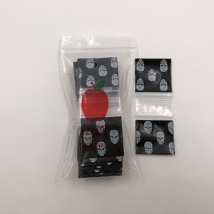 Hot Selling Custom Resealable Food Grade Ldpe Plastic Mini apple Ziplock Bags