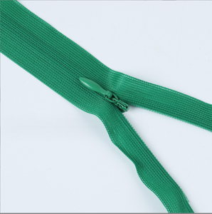 Wholesale 3# Close-End Auto Lock Slider Invisible Zipper with Customized Color & Size for Clothing Dress Pants-Nylon Material