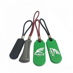Top Selling Rubber Zipper Pullers Outdoor Cloth Sports Wear Shoes Bags Slider for Outdoor Clothing & Accessories
