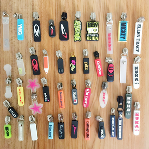 Factory High Quality Custom Pvc Zipper Puller Brand Logo Silicon Zipper Puller for Garment,Bags