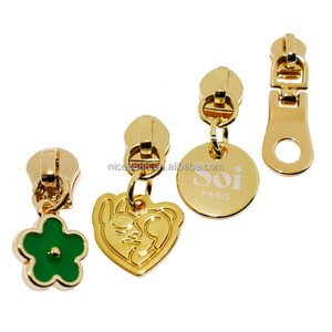 Custom Metal Zipper Pull Handbag Accessories Puller Mend Zipper Pulls Slider Tab Zipper Pull #3 #5